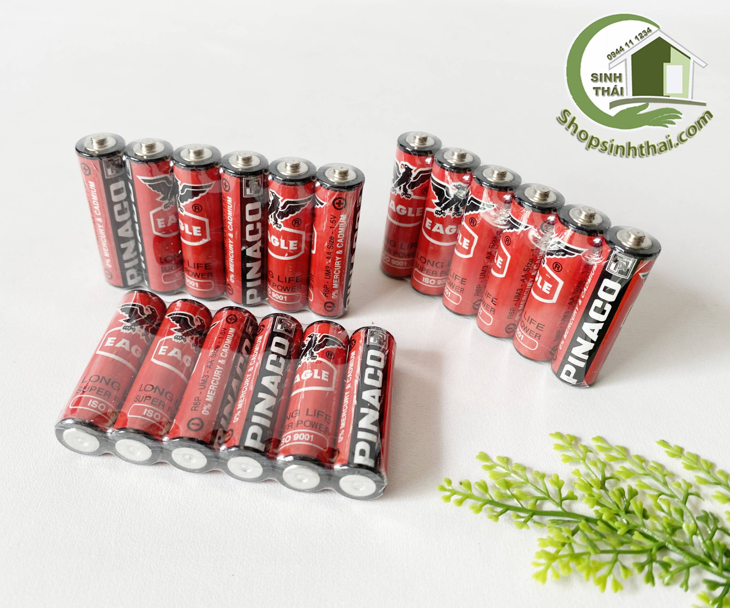 Pin Tiểu AA ( 2A) Pin Con Ó Pinaco 1.5V ( 4 viên )