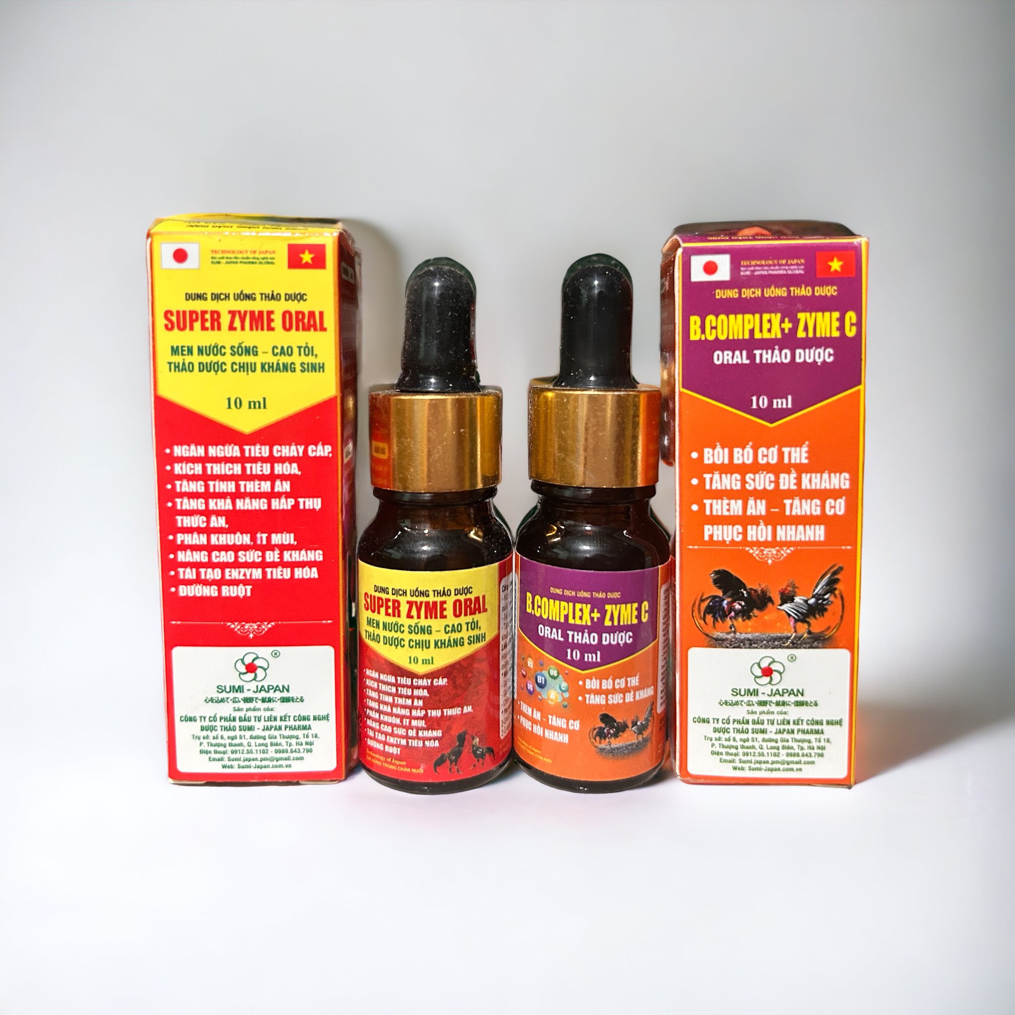 1 COMBO Super oral+ Bcomplex dành cho gà đá, chim cảnh