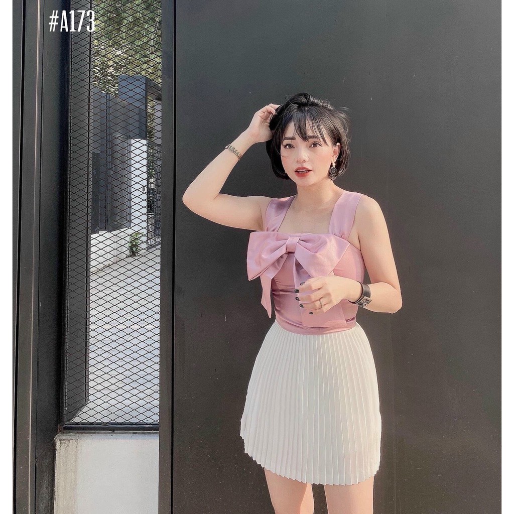 CHÂN VÁY XẾP LI NGẮN