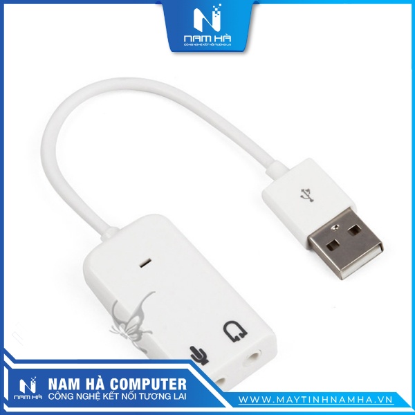 Cáp chuyển USB to Sound Card 7.1 (Chuyển âm thanh từ USB ra 3.5)