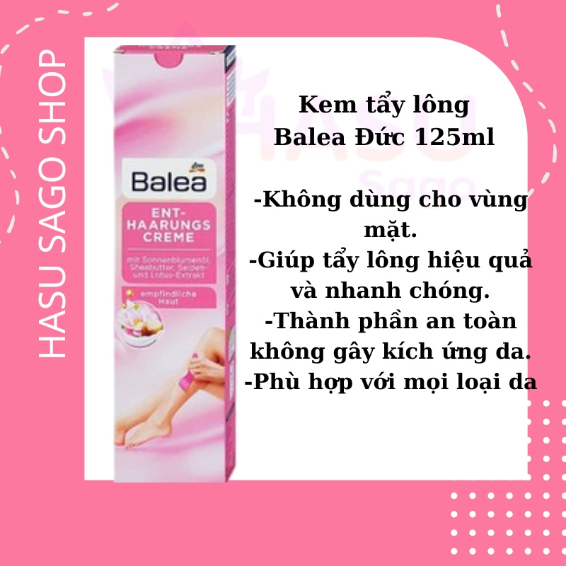 KEM TẨY LÔNG BALEA 125ML ĐỨC