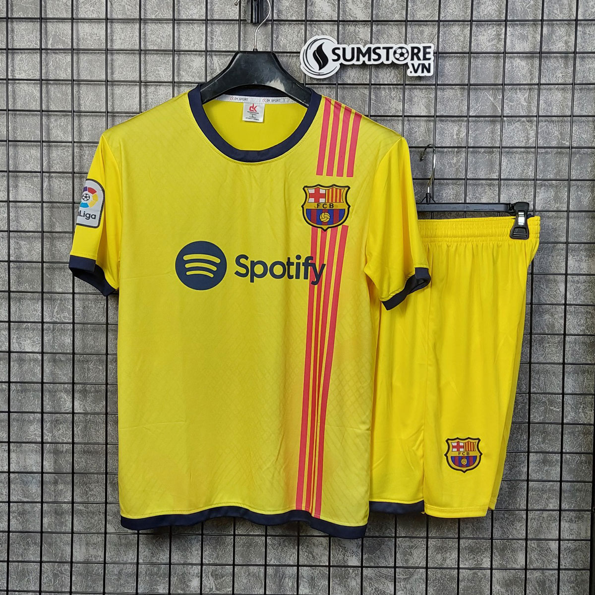 [HCM]Áo Bóng Đá CLB Bar-ca Vàng Mới - Đồ Đá Banh Cao Cấp 2023 2024
