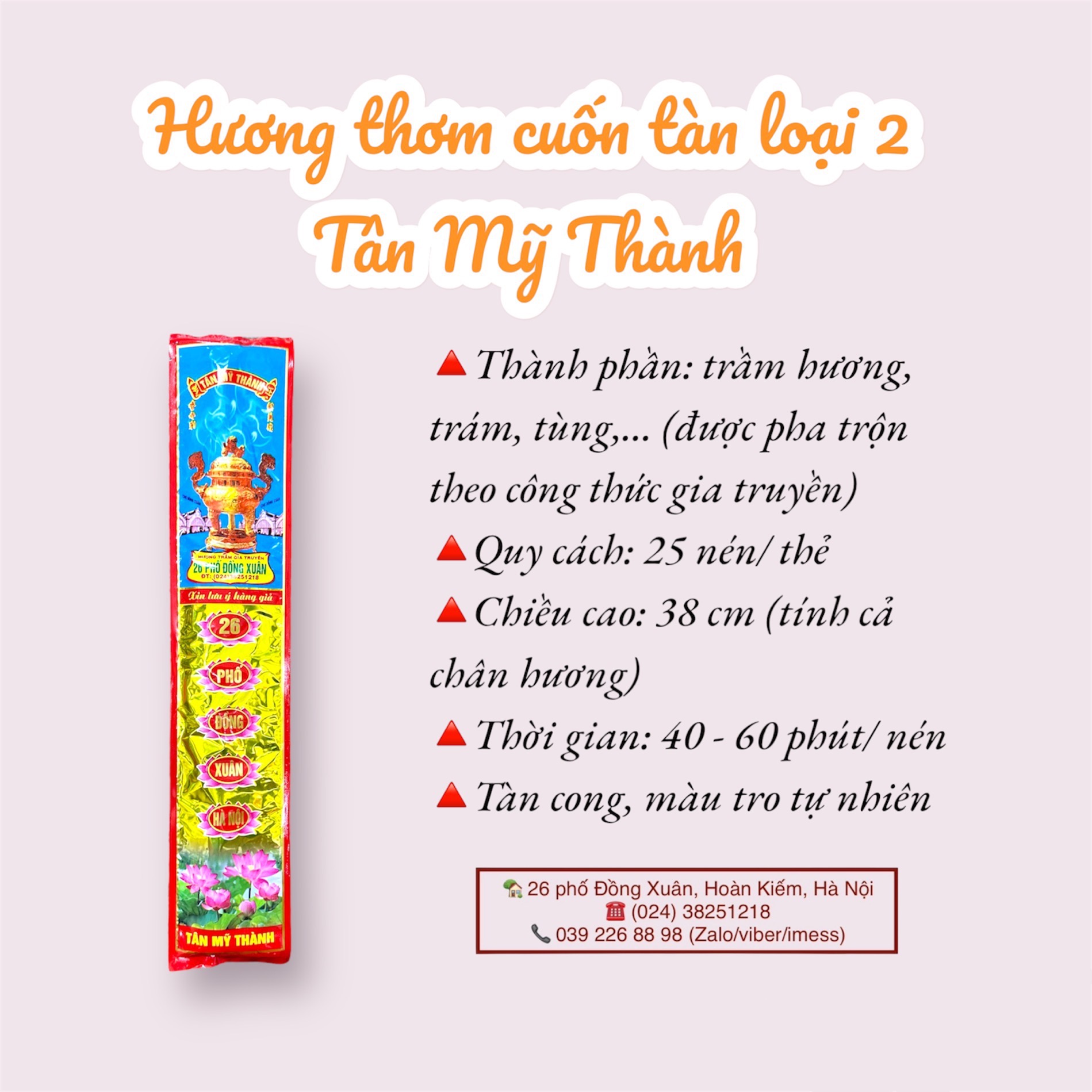 Hương thơm cuốn tàn Tân Mỹ Thành