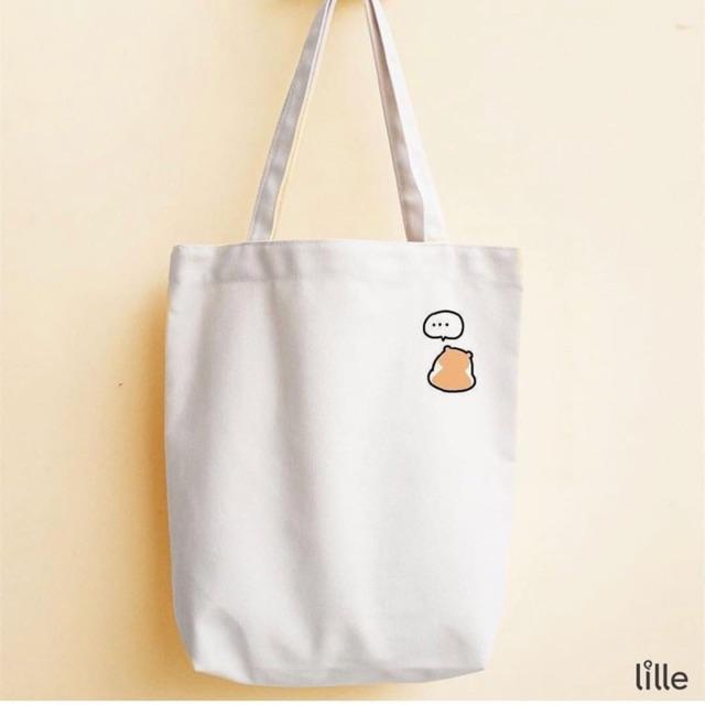 [Túi tote] Túi vải icon mèo DTR0319
