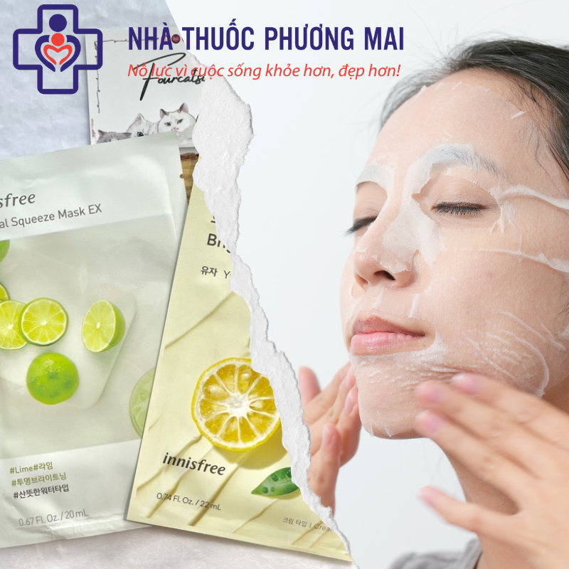Mặt nạ giấy Innisfree Hàn Quốc đa dạng vị