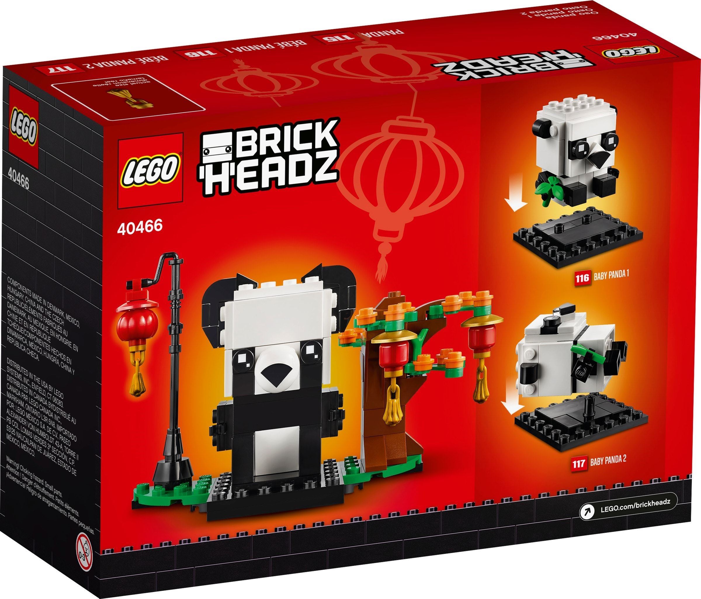 LEGO BrickHeadz 40466 Exclusive: Mẹ con Gấu trúc