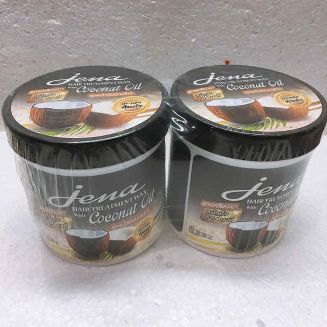 Kem ủ, hấp tóc dừa già hấp ủ tóc dừa thái lan jena coconut oil hair treatment wax - 2 hũ 500ml x2