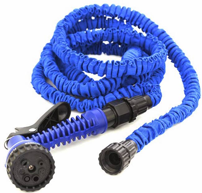 Vòi xịt nước dãn nở 30m rửa xe, tưới cây cực tiện ích, Vòi Xịt Nước Giãn Nở Thông Minh Magic Hose 30M Cao Cấp. Vòi xịt rửa xe - sân vườn tăng áp-Bộ vòi xịt nước rửa xe giãn nở 30m-50ft TPE(Có kèm đầu xoay tăng áp)