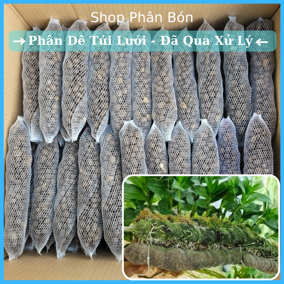 Phân Dê Túi Lưới Đã Qua Xử Lý ( Dài 20-21CM) Bón Lan Cây Cảnh