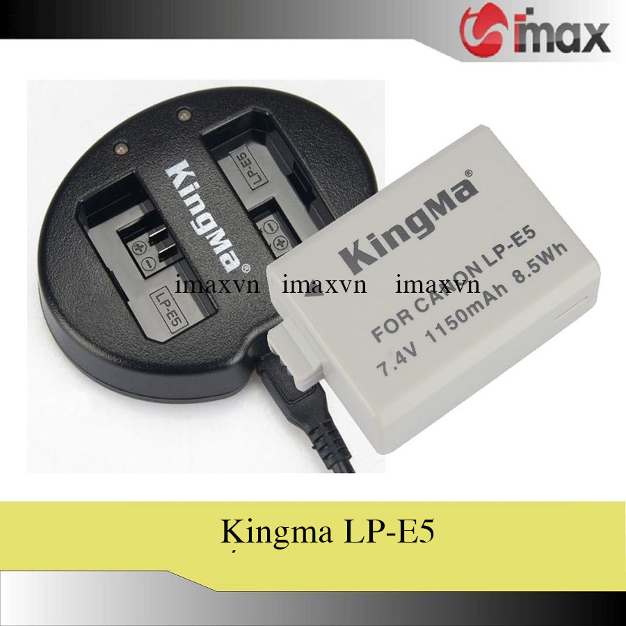 Bộ 01 pin & 01 sạc máy ảnh kingma lp-e5