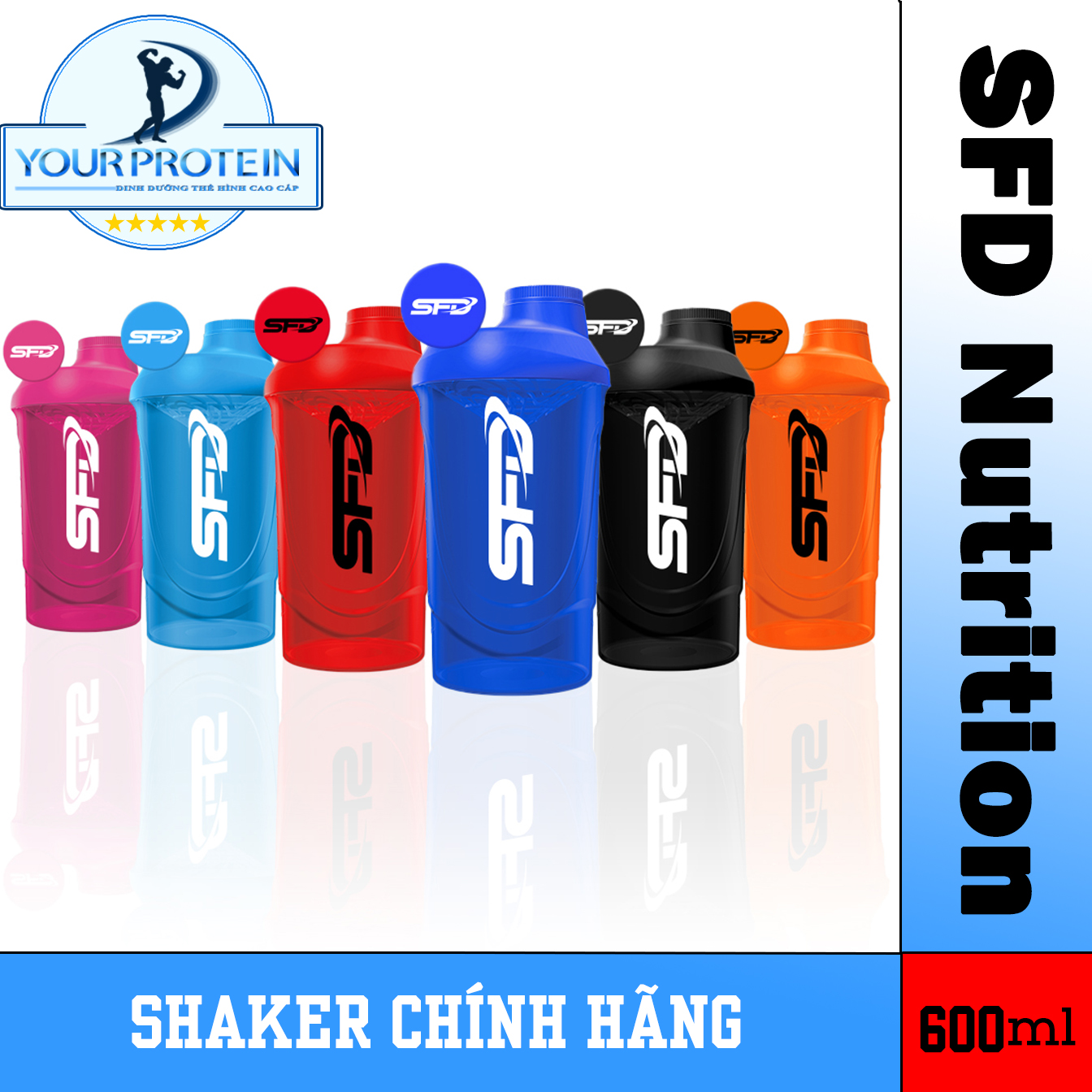 SHAKER - bình lắc chính hãng của SFD - 600ml