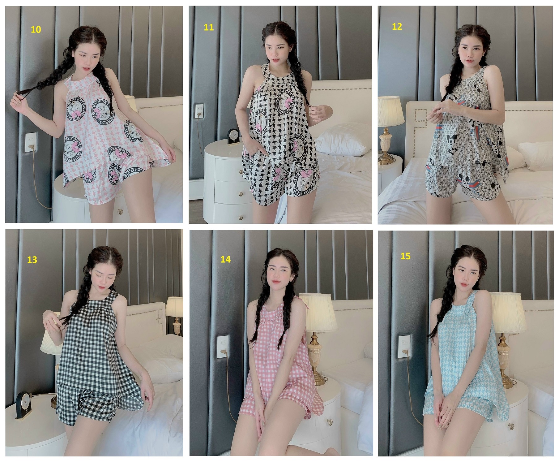 SET Yếm Lụa Mai Ngô - Lụa Latin