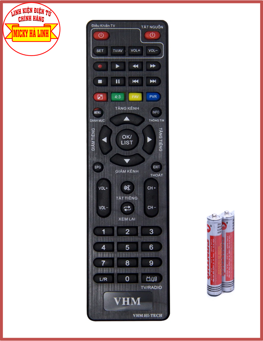 Remote sdtv - điều khiển sdtv-17hd của đầu thu kỹ thuật số dvbt2 chính hãng sdtv
