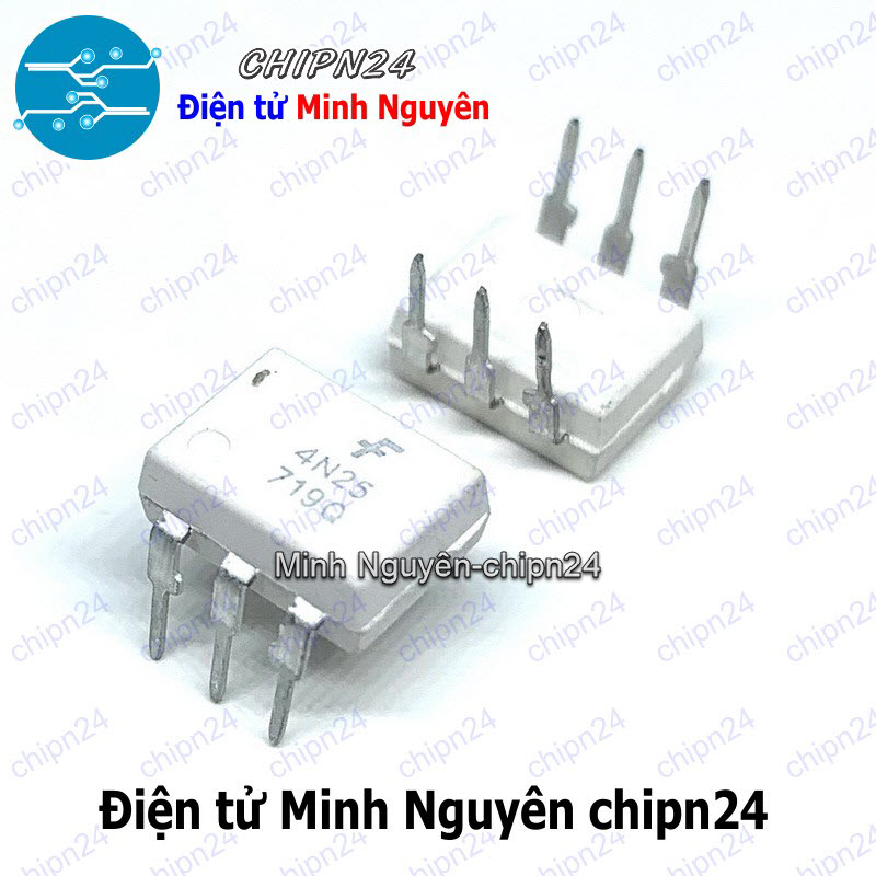 [2 con] (DT) Opto 4N25 DIP-6 Trắng Hàng Tốt (4N25M) - HH006032