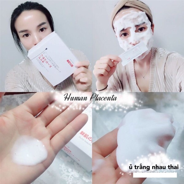 Mặt nạ ủ trắng nhau thai Nhật (gói)