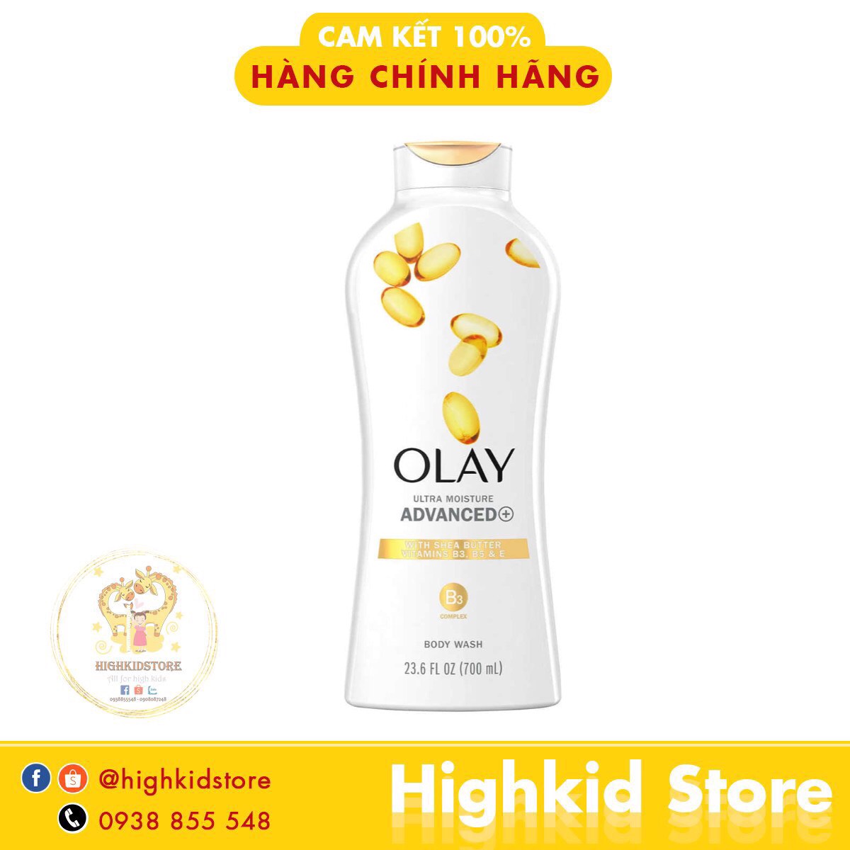 Sữa tắm Olay Ultra Moisture Advanced 700ml
