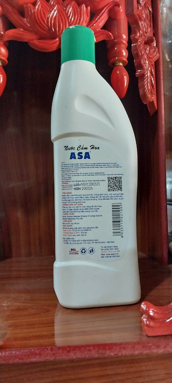NƯỚC CẮM HOA TƯƠI LÂU ASA 400ml