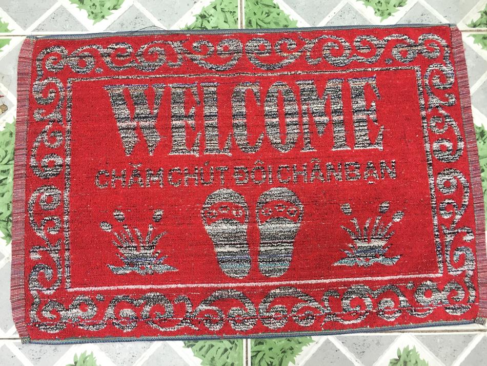 Combo 5 tấm thảm chùi chân WELLCOME ( 40x60)