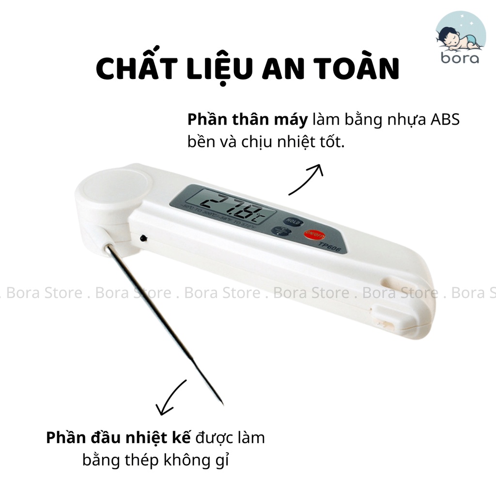 Nhiệt kế điện tử đo nước pha sữa, nước tắm cho bé