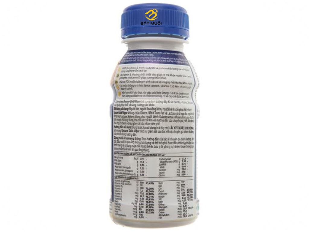 Sữa bột pha sẵn Ensure vani chai 237ml - CTY BÁT MUỘI