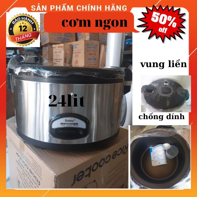 Nồi cơm điện công nghiệp eaststar vung liền 14l-18l-24l bh 12 tháng
