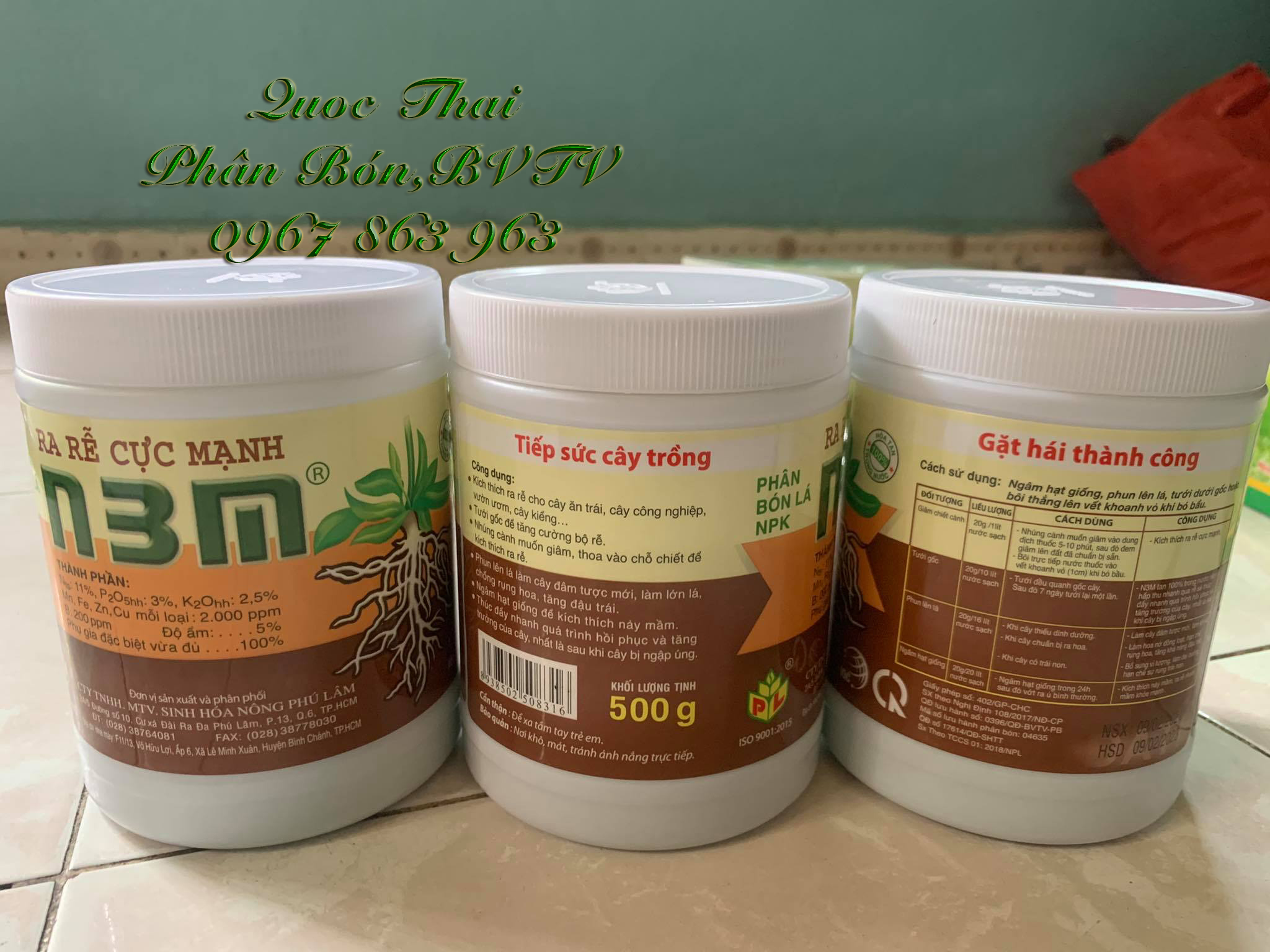 KÍCH THÍCH RA RỄ N3M,hũ 500gam