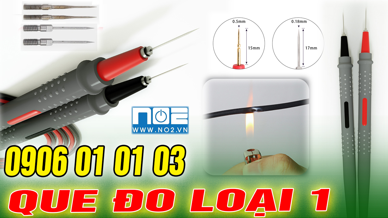 Que đo đồng hồ vạn năng chất lượng cao, 4 đầu que đo