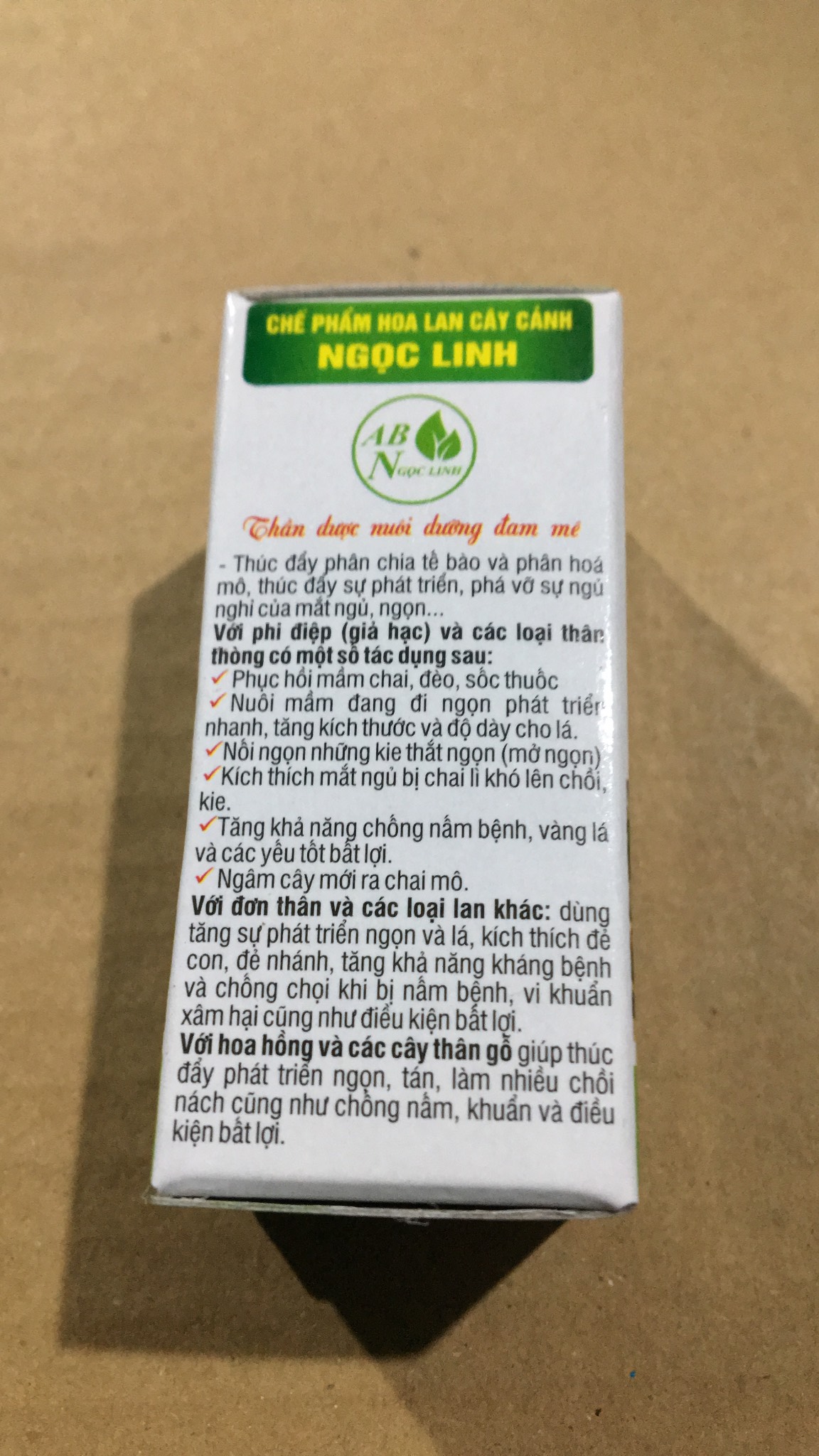 Dưỡng chất AB lọ 15ml Ngọc Linh