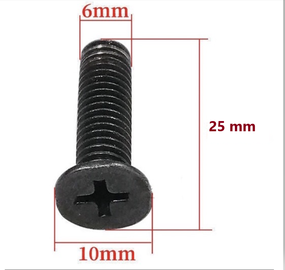 5 ốc ren ngược máy khoan đường kính ngoài 5mm, 6mm dài 25mm
