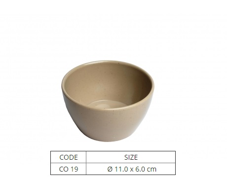 Chén Nhựa Melamine Cơm Chén Chè Màu Nâu Nhiều Size