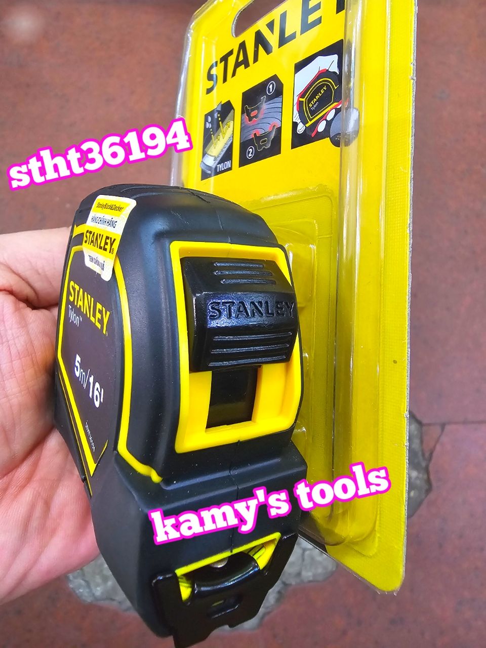 [HCM]Thước Cuộn 5m Stanley Bản 19mm Stht36194 (Thước Dây 5m Thước Kéo 5m)