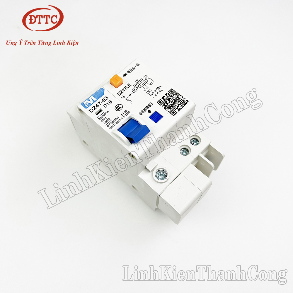 Aptomat Chống Giật DZ47-63 16A, C32 32A, C63 63A 1 Pha, 2 Pha, 3 Pha