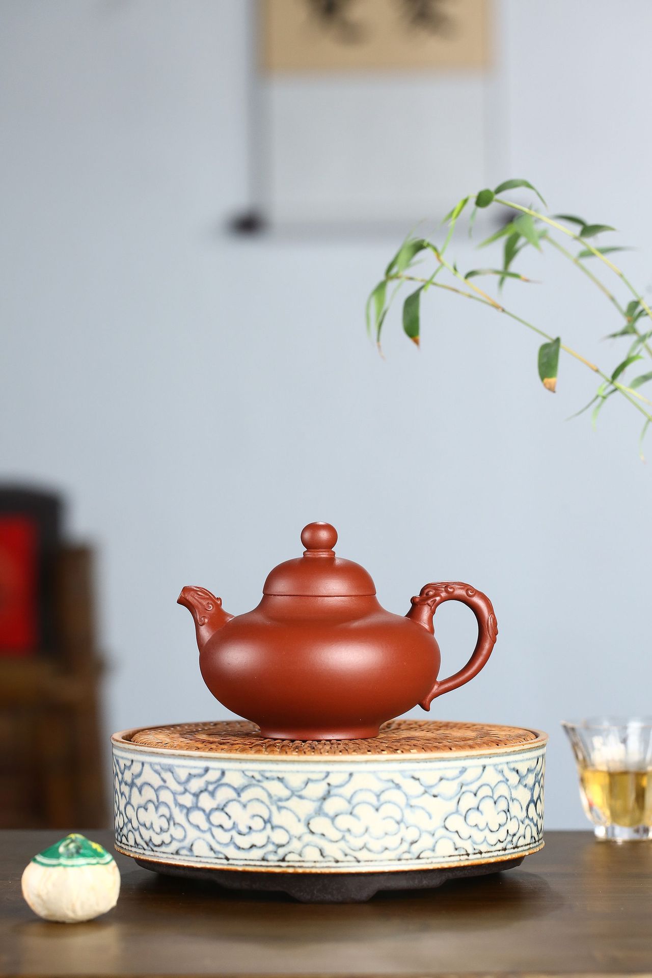 Ấm tử sa nghi hưng long phụng trình tường 220 ml