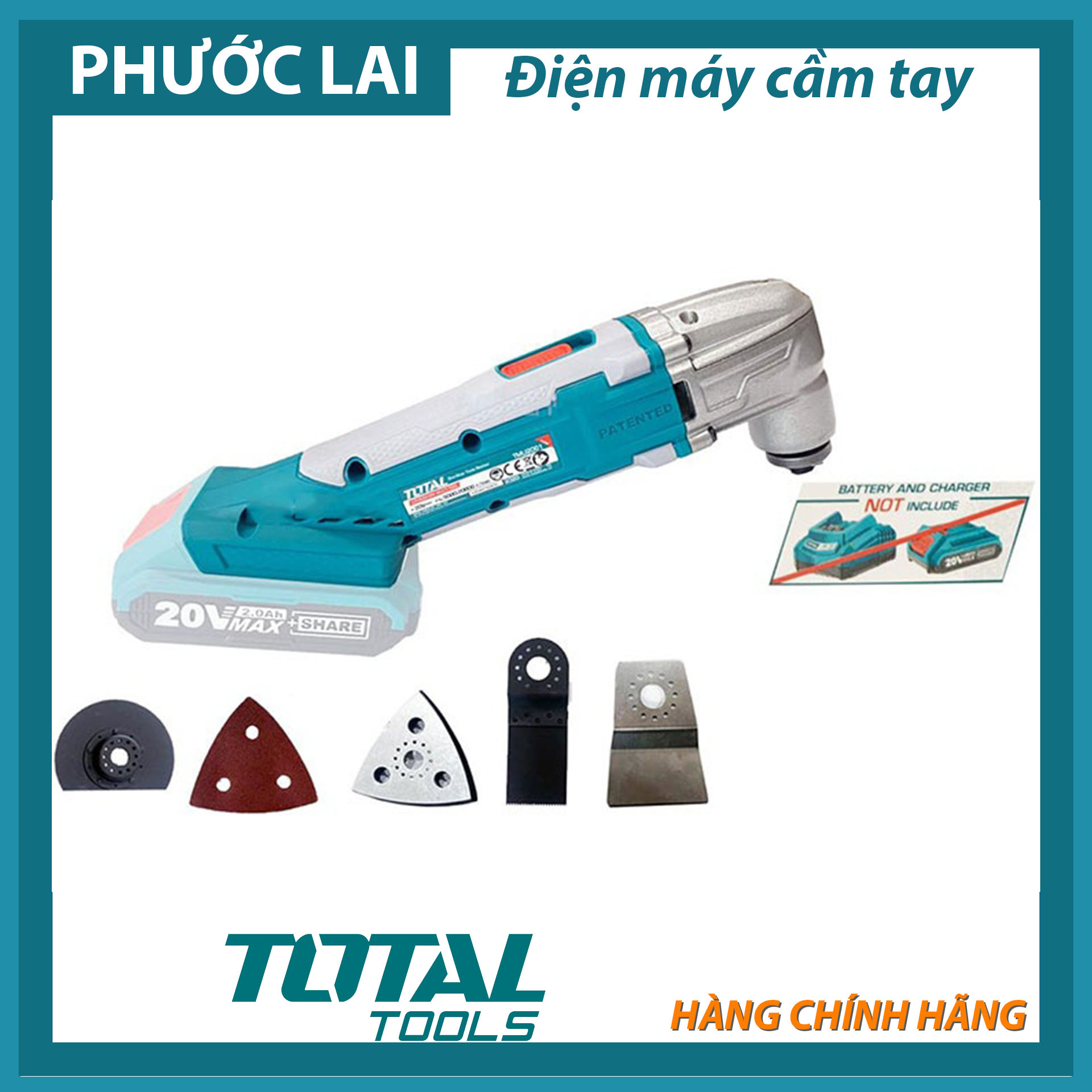 Máy cắt đa năng dùng pin 20V Total TMLI2001