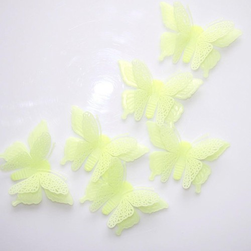 Set 6 bướm dạ quang, set 100 ngôi sao dạ quang