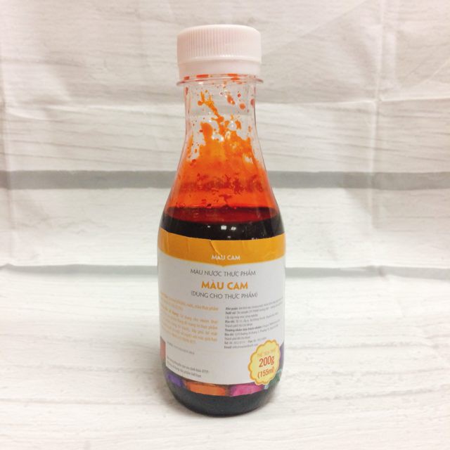 Mầu thực phẩm cơ bản 100ml vàng