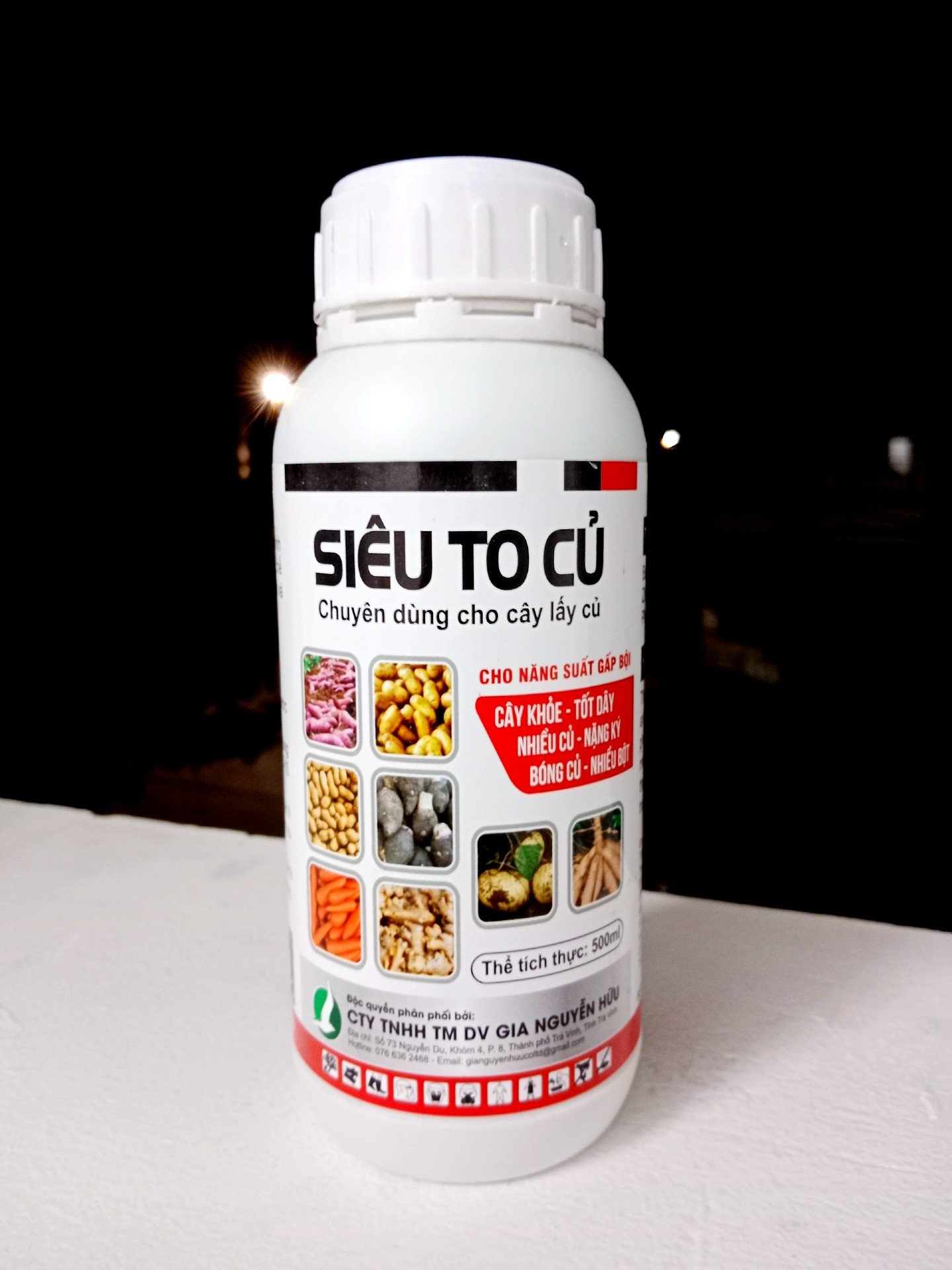 PHÂN BÓN SIÊU TO CỦ (chai 500ml) - CỦ TO, CHẮC THỊT, NẶNG KÝ