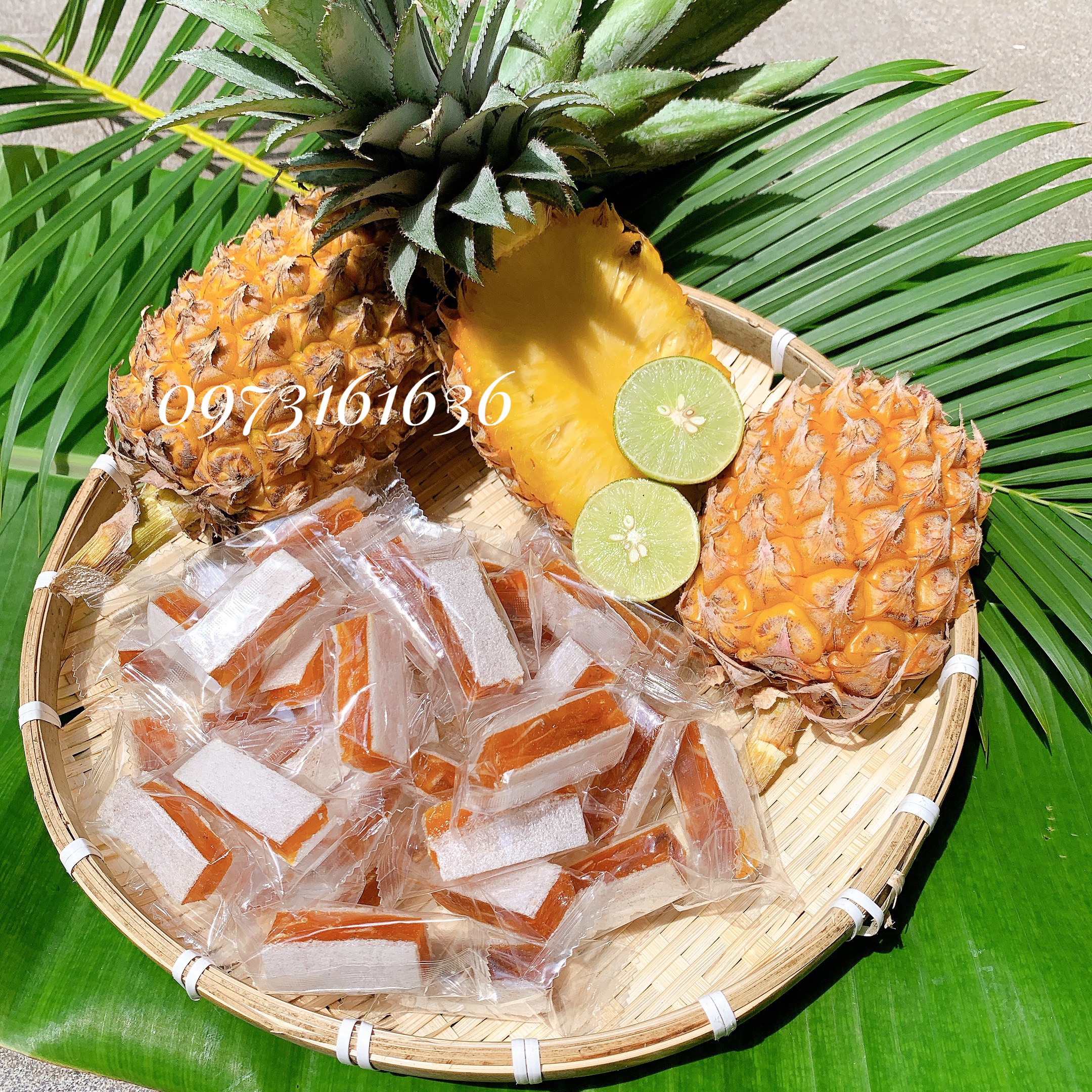[1Kg] Kẹo khóm mít dừa non - đồ ăn vặt