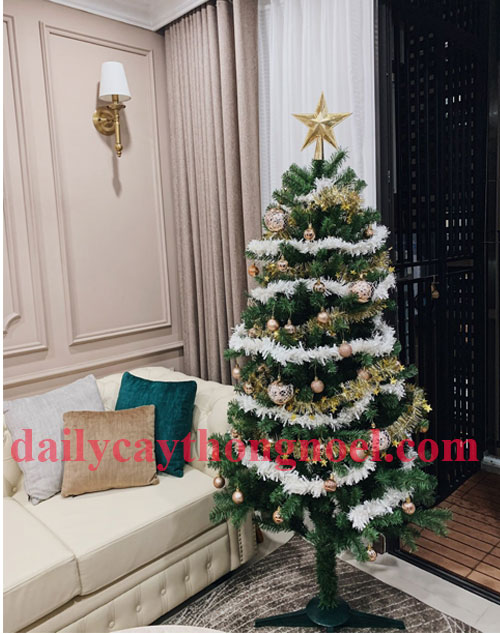 cây thông noel màu xanh 2m1