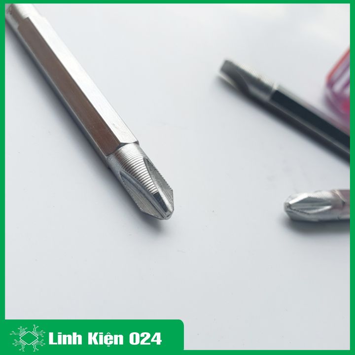 Tua vít lùn 2 đầu (1 đầu 2 cạnh, 1 đầu 4 cạnh) chắc chắn tiện lợi