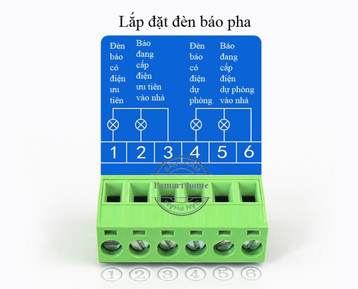 Cầu dao đảo chiều tự động ATS 2P 63A