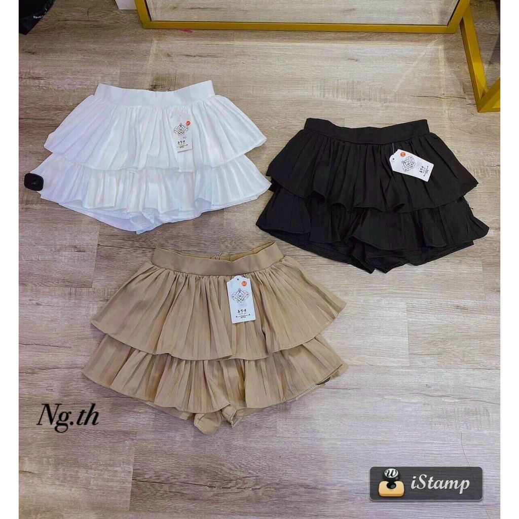 CHÂN VÁY 2 TẦNG PHỒNG XÒE NGẮN MIX GÌ CŨNG XINH