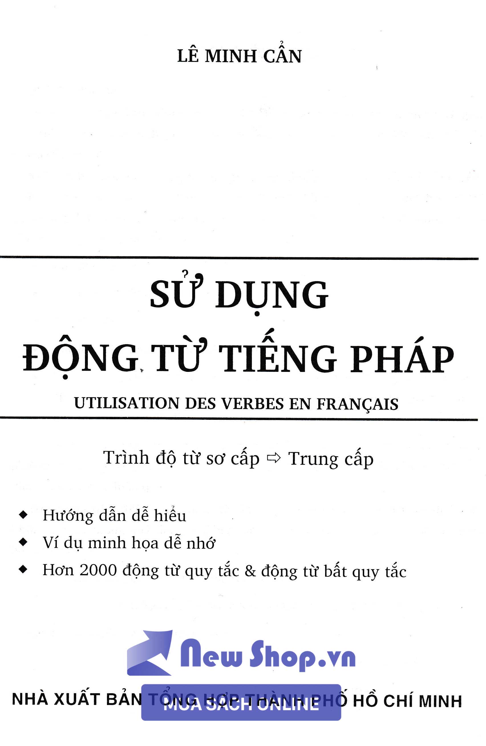 Sách - Sử Dụng Động Từ Tiếng Pháp (HA) - Newshop