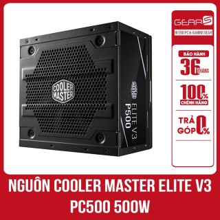 Nguồn Cooler Master Elite V3 PC500 500W - Bảo hành chính hãng 36 Tháng thumbnail