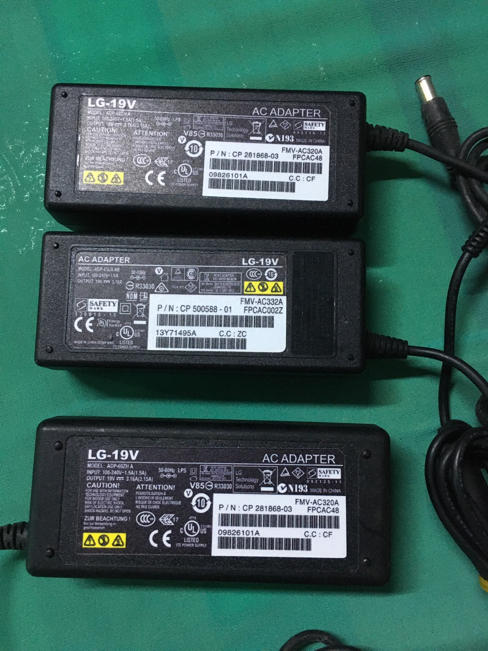 Adapter màn hình LG 19V 3.16A nguồn zin