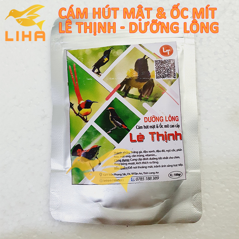 Cám Hút Mật, Ốc Mít Lê Thịnh 100gr - Cám Lê Thịnh Cao Cấp