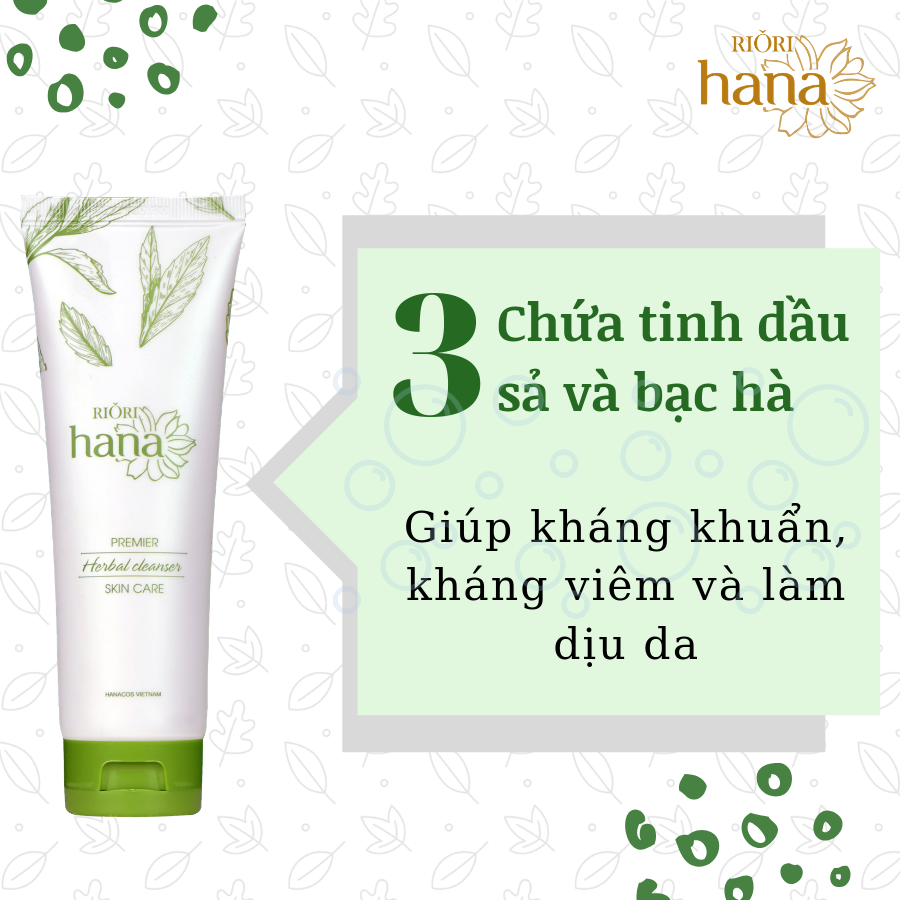 Sữa Rửa Mặt Thảo Mộc RIORI HERBAL CLEANSER 120g