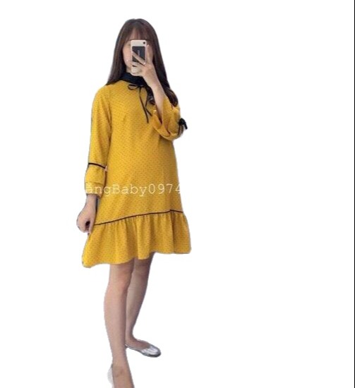 Váy bầu thu thiết kế đuôi cá