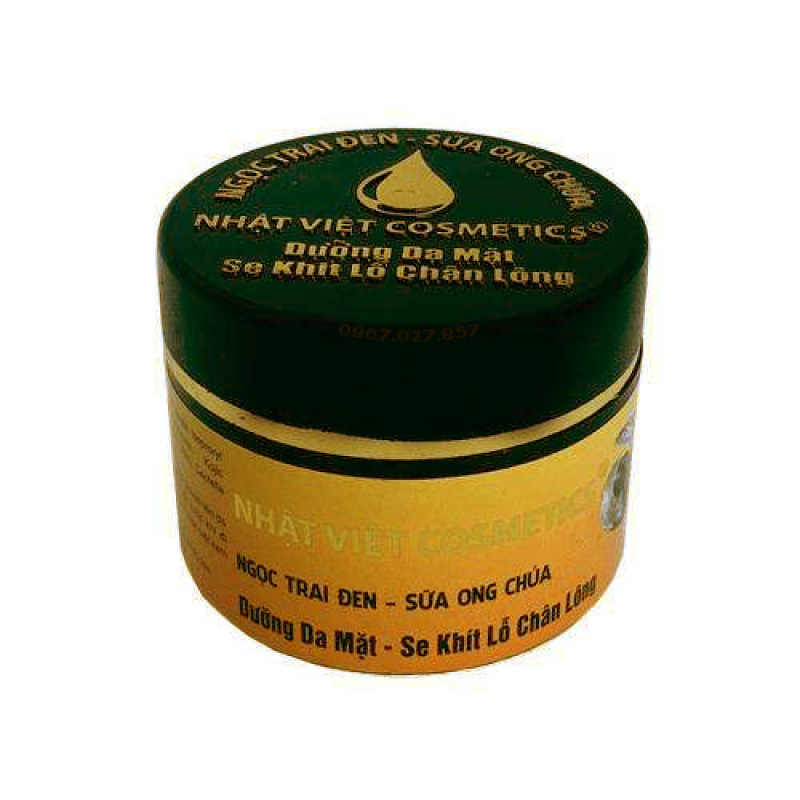 Kem Dưỡng Trắng Da Mặt, Se Khít Lỗ Chân Lông, Ngọc Trai Đen, Sữa Ong Chúa (25g) giá rẻ