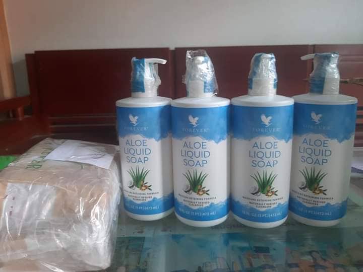Bình Sữa Rửa Mặt Và Tay Aloe Liquid Soap 633 Flp